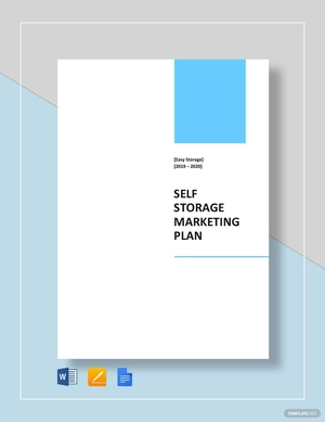 Self Storage Marketing Plan Template