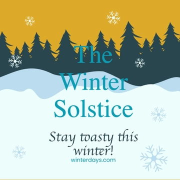 Free Winter Solstice Poster Vector Template to Edit Online