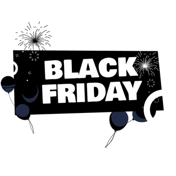 Free Black And White Black Friday Clipart Template to Edit Online