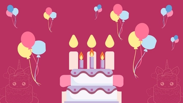 Free Girly Birthday Background Template to Edit Online