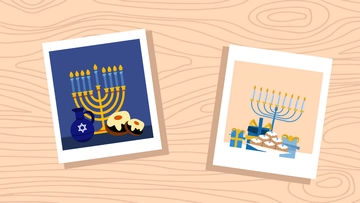Free Hanukkah Photo Background Template to Edit Online