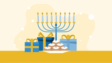 Free Hanukkah Image Background Template to Edit Online