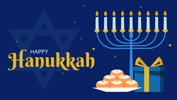 Free Hanukkah Design Background Template to Edit Online