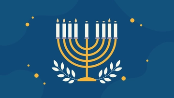 Free Hanukkah Cartoon Background Template to Edit Online
