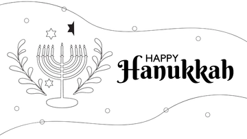 Free Hanukkah Drawing Background Template to Edit Online