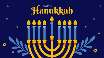 Free Hanukkah Day Background Template to Edit Online