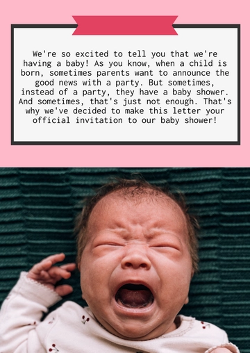 Free Funny Baby Announcement Template to Edit Online