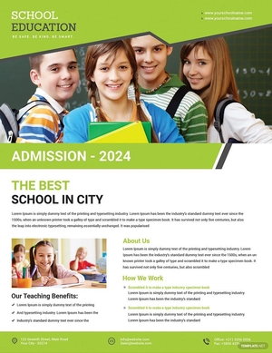 School Education Flyer Template