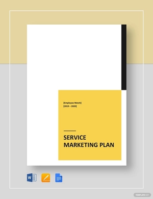 Service Marketing Plan Template Service Marketing Plan Template