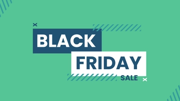 Free Black Friday Green Background Template to Edit Online