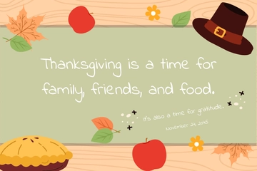 Free Thanksgiving Day Blog Banner Template to Edit Online