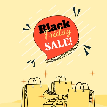 Free Black Friday Drawing Clipart Template to Edit Online