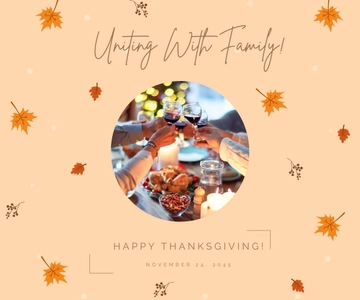 Free Thanksgiving Day Photo Banner Template to Edit Online
