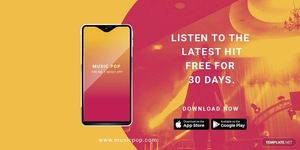 Elegant App Promotion Twitter Post Template