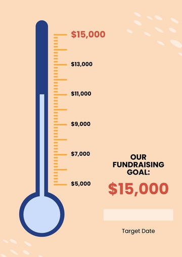 Free Fundraising Money Chart Template to Edit Online