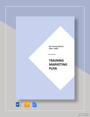 Training Institute Marketing Plan Template