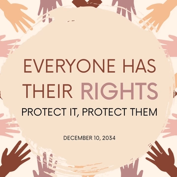 Free Human Rights Day Instagram Post Template to Edit Online
