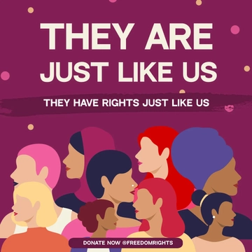 Free Human Rights Day FB Post Template to Edit Online