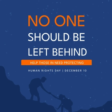 Free Human Rights Day Whatsapp Post Template to Edit Online