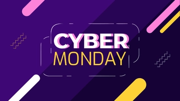 Free Cyber Monday Cartoon Background Template to Edit Online