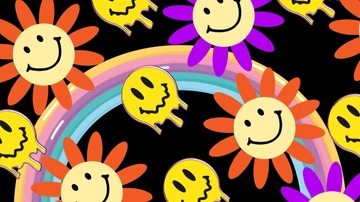 Free Trippy Cartoon Background Template to Edit Online