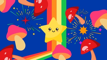 Free Cute Trippy Background Template to Edit Online