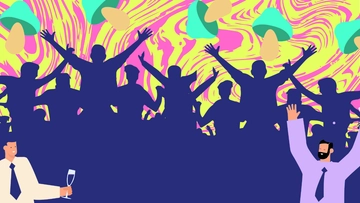 Free Trippy Party Background Template to Edit Online