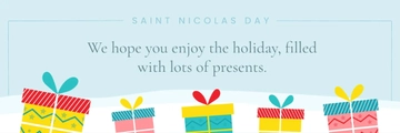 Free Saint Nicholas Day Twitter Banner Template to Edit Online