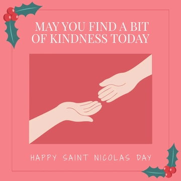 Free Saint Nicholas Day Facebook Ad Banner Template to Edit Online