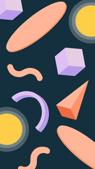 Free Minimalist Geometric Phone Background Template to Edit Online