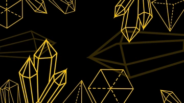 Free Black And Gold Geometric Background Template to Edit Online