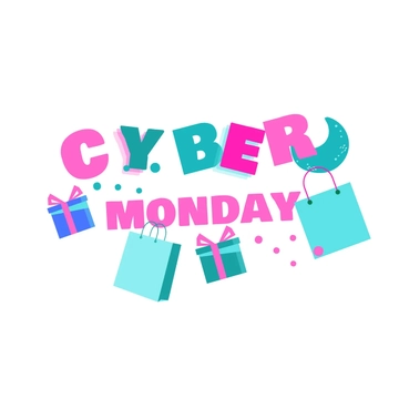 Free Cute Cyber Monday Clipart Template to Edit Online