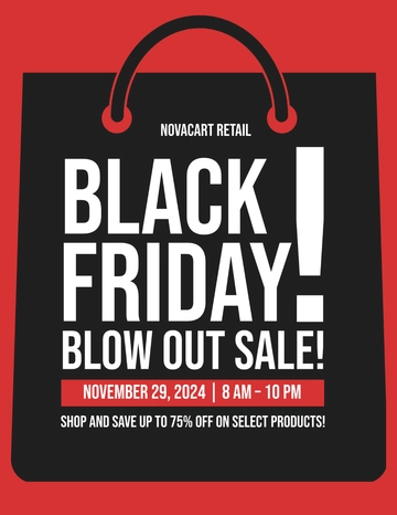 Free Black Friday Flyer Template to Edit Online