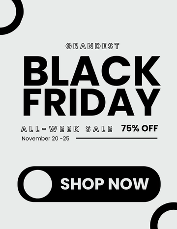 Free Black Friday Advertising Flyer Template to Edit Online