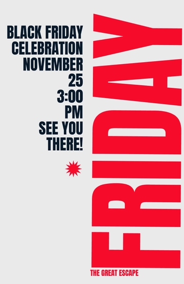 Free Black Friday Poster Template to Edit Online
