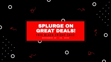 Free Black Friday Youtube Cover Template to Edit Online