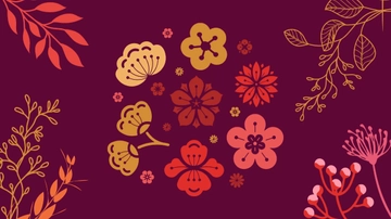 Free Geometric Flower Background Template to Edit Online
