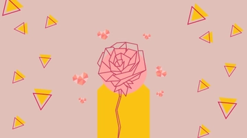 Free Rose Gold Geometric Background Template to Edit Online