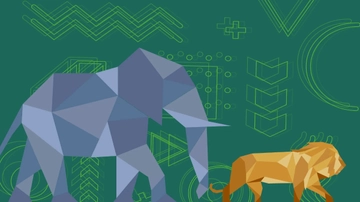 Free 4k Geometric Background Template to Edit Online