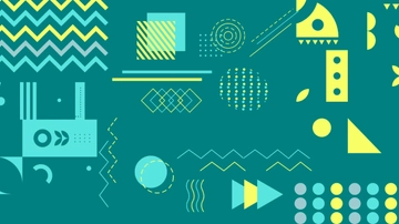 Free Teal Geometric Background Template to Edit Online