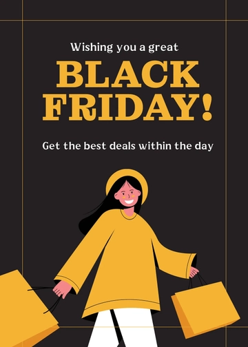 Free Black Friday Wishes Template to Edit Online
