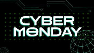Free Cyber Monday Green Background Template to Edit Online
