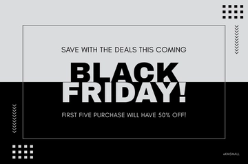 Free Happy Black Friday Banner Template to Edit Online