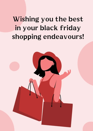 Free Black Friday Best Wishes Template to Edit Online