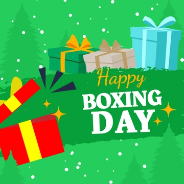 Free Boxing Day Celebration Clipart Template to Edit Online