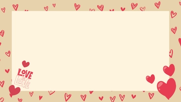 Free Love Frame Background Template to Edit Online