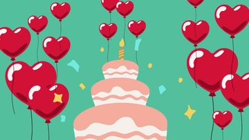 Free Birthday Love Background Template to Edit Online