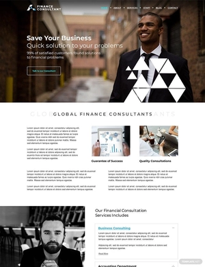 Finance Consultant WordPress Theme/Template
