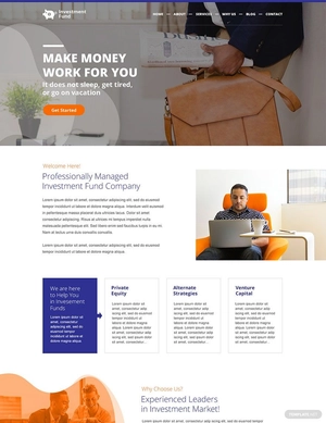 Investment Fund WordPress Theme/Template