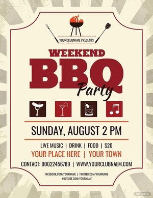 Weekend BBQ Flyer Template